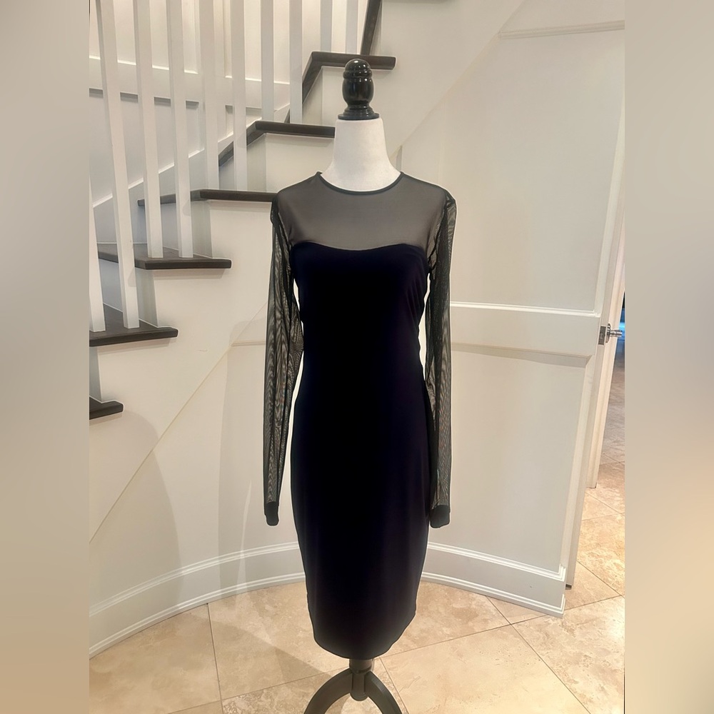 Stretchy Sheer Dress JOEFFER CAOC Size Small